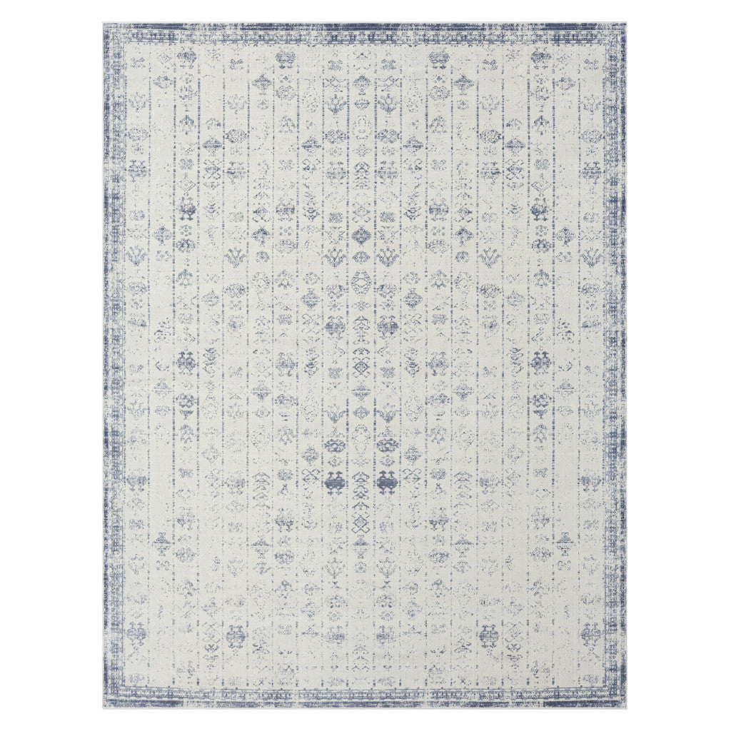 2' X 3' Gray Abstract Washable Non Skid Area Rug