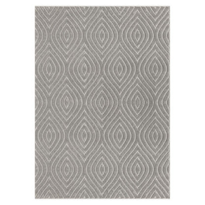 5' X 7' Beige Trellis Area Rug