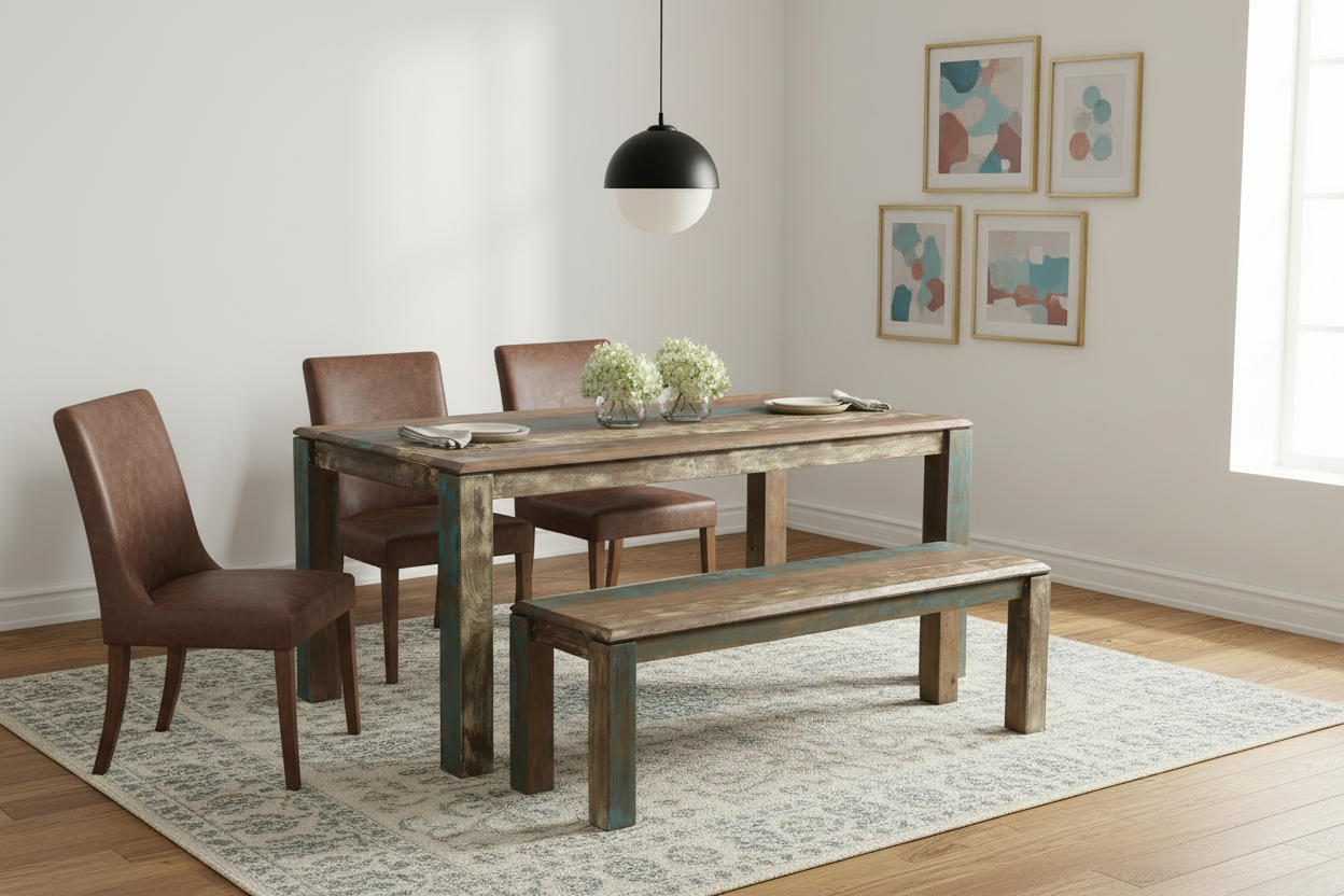 Timbergirl Old Reclaimed Wood Bench