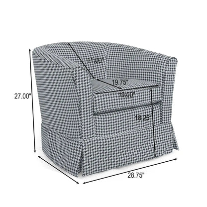 Zeniqua - Upholstered Swivel Chair With Loose Cover