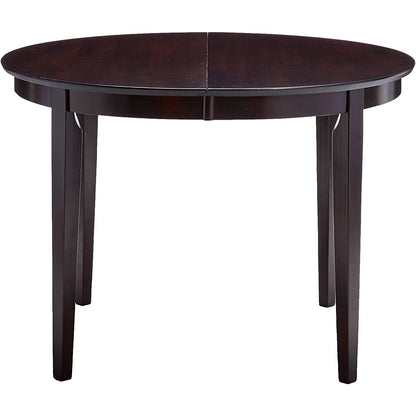 Contemporary Oval Dining Table in Dark Brown Cappuccino Wood Finish