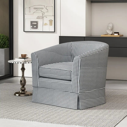 Zeniqua - Upholstered Swivel Chair With Loose Cover