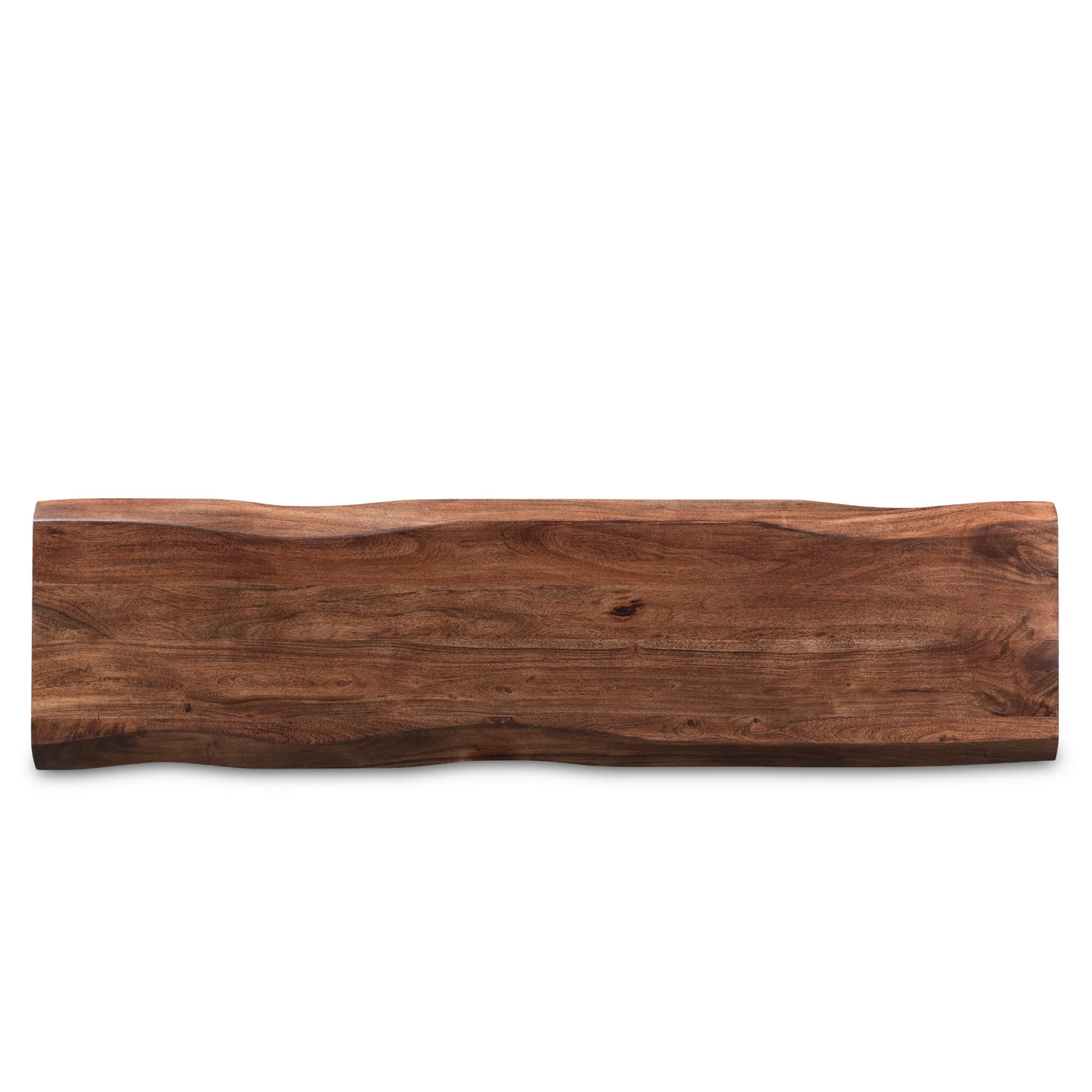 Sheesham Live Edge Gold Legs Bench