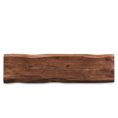 Sheesham Live Edge Gold Legs Bench