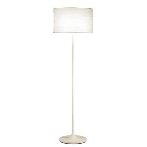 Modern Floor Lamp with White Paper Drum Shade