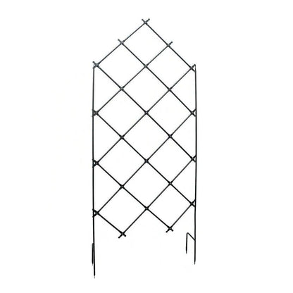 Outdoor 7-FT. Tall Wrought Iron Lattice Garden Trellis