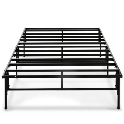 Twin XL Sturdy Metal Platform Bed Frame in Black