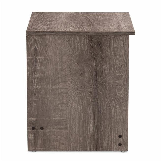 Rustic FarmHome 2 Drawer Nightstand Natural Oak