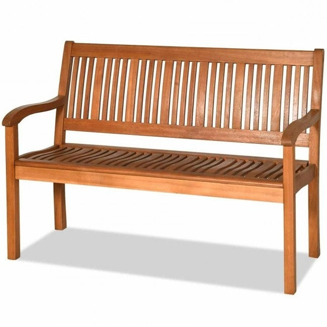 FarmHome Slatted 2 Seater Garden Eucalyptus Bench