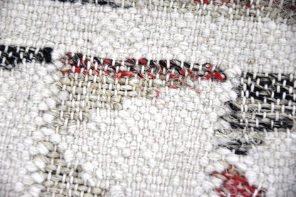 Timbergirl Tribal Beige Wool and Jute Handmade Rug