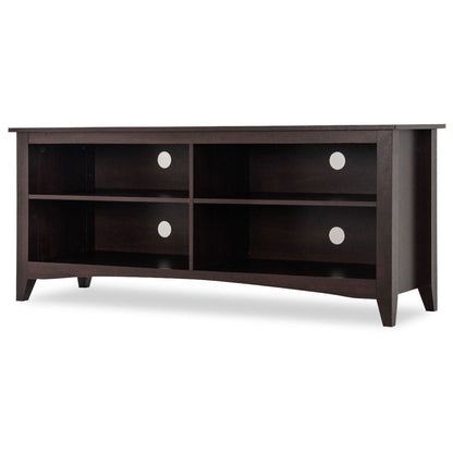 Contemporary TV Stand for up to 60-inch TV in Espresso Finish