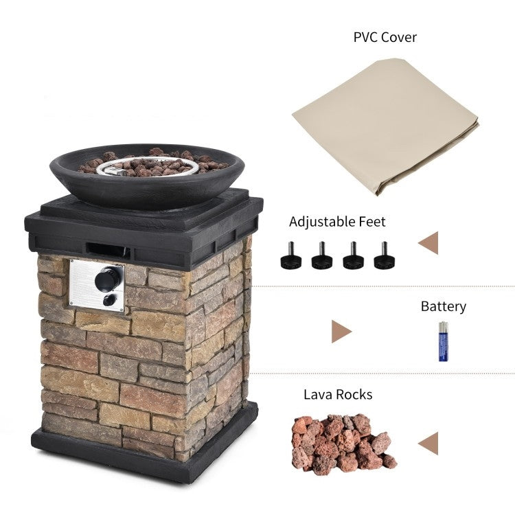 Outdoor Propane Fire Bowl Fire Pit Patio Heater