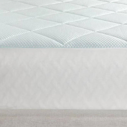 Full size Washable Quilted Mattress Pad with Elastic Fitted Skirt