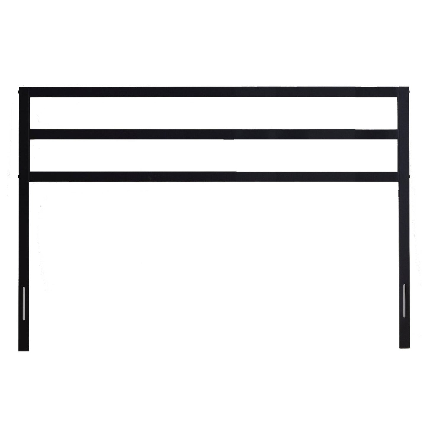 Full size Modern Headboard in Matte Black Metal Finish