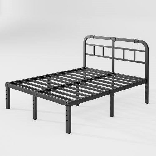 Full Size Heavy Duty Platform Bed Frame w/ Headboard