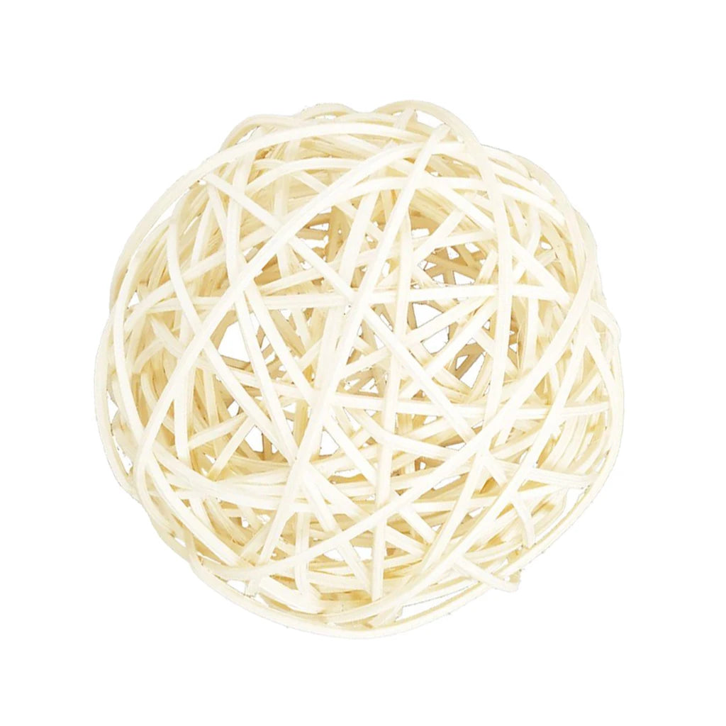 Wicker Balls 100mm- Natural Rattan Vine Pet Rabbit Parrot Bird Cat Toy Part