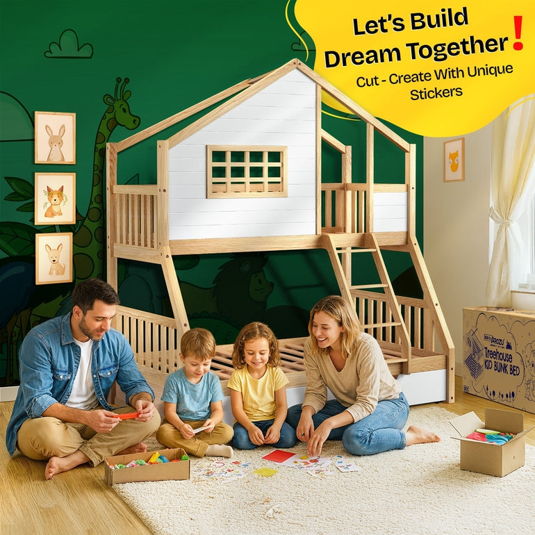 Treehouse Kid Bunk Bed for Fun and Adventure in Your Child's Room