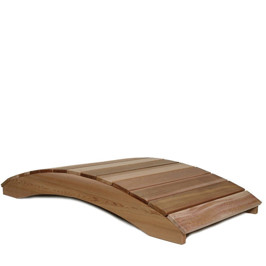 8-Ft Garden Bridge in Western Red Cedar - Natural Unstained Finish