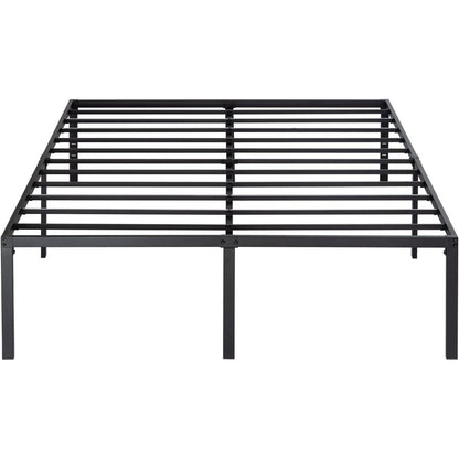 King 18-inch Metal Platform Bed Frame with Under-Bed Storage Space