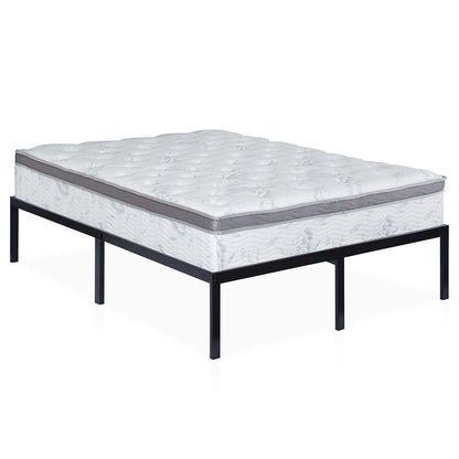 King size 16-inch High Heavy Duty Metal Platform Bed Frame