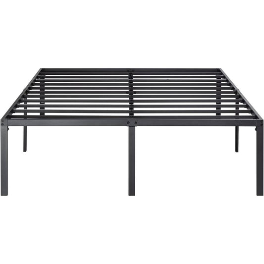 Queen 18-inch Metal Platform Bed Frame with Under-Bed Storage Space