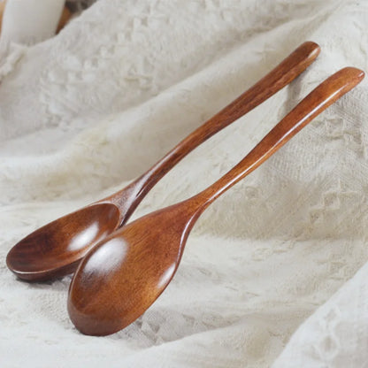 1Pc Wooden Spoon Bamboo Kitchen Cooking Utensil Tool Soup Teaspoon Catering For Wooden Spoon