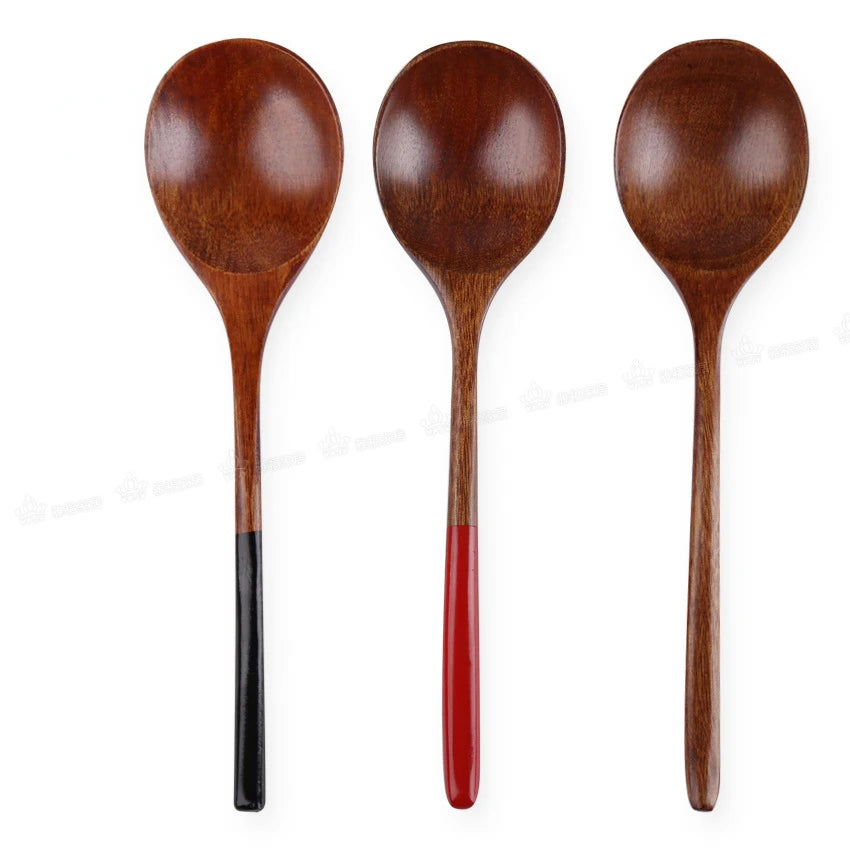 1Pc Wooden Spoon Bamboo Kitchen Cooking Utensil Tool Soup Teaspoon Catering For Wooden Spoon