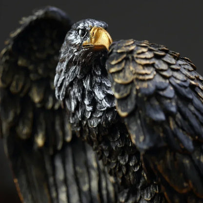 Bronze Resin Eagle Collectible Decorative Eagle Statue Home Decor Office Decor Statue, Art Decor Ornament, Birthday Holiday Gift