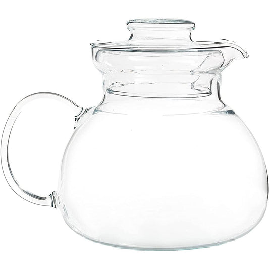 1.5 Quart Stovetop Clear Glass Teapot Kettle with Lid - Microwave Safe