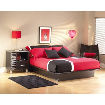 Full Size Modern Platform Bed Frame in Black Finish