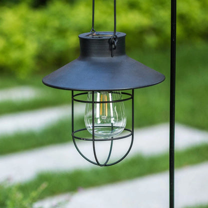 LED Solar Light Retro Solar LED Oil Lamp Portable Solar Candle Light Flickering Flameless Outdoor Hanging Lantern Garden Decor