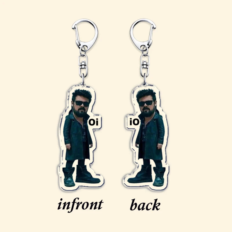 Hot The Boys TV Show Keychains Homelander Billy Butcher Starlight Key Chain Ring for Bag Hero Pendant Keyring Jewelry Fans Gifts