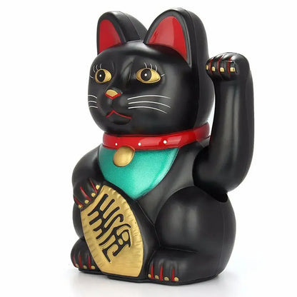 Solar Powered Automatic Waving Cat Beckoning Fortune Cat Lucky Cat For Office Decor Car Ornament Birthday Gift Home Decoration