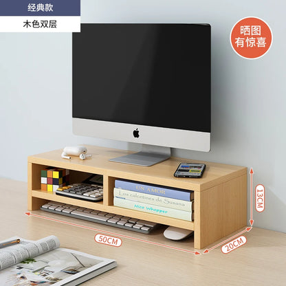 Desktop Computer Monitor Support With USB Office Desk Storage Box Monitor Stand Screen Holder Pc Laptop Home Office Desk ForGift