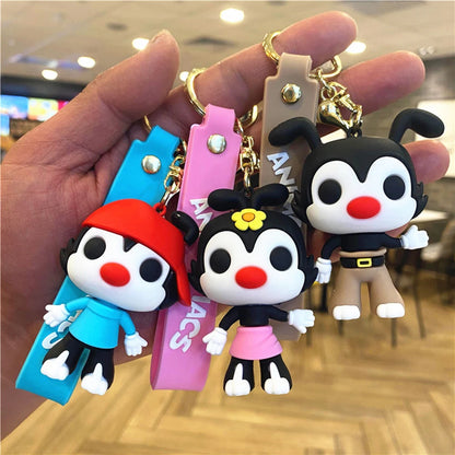 New  Cartoon Animaniacs Keychain Pendant Bag Car Keychain Accessories Valentine's Day Wedding Anniversary Birthday Gift