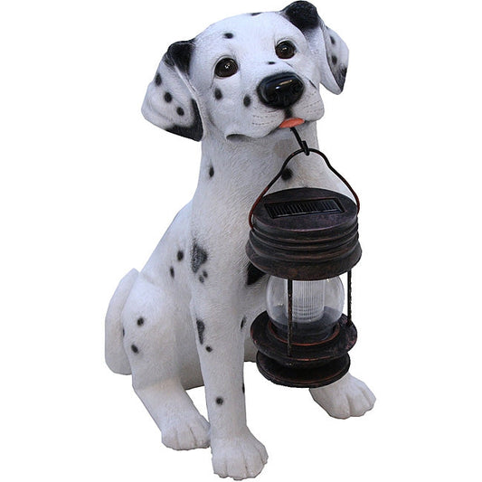 Dalmatian Dog Solar Light Lantern with Super Bright LED