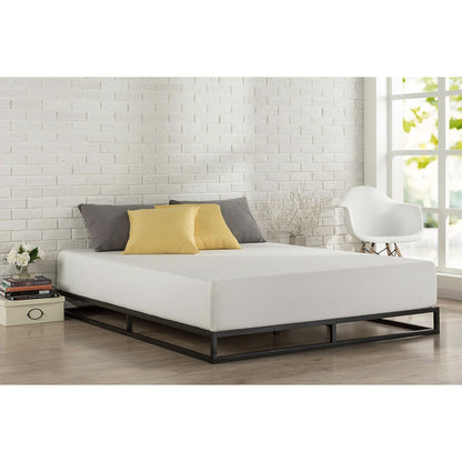 Twin 6-inch Low Profile Platform Bed Frame with Modern Wood Slats Mattress Support System