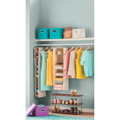 Dark Cherry 3-Shelf Modern Shoe Rack - Holds up to 12 Pair of Shoes