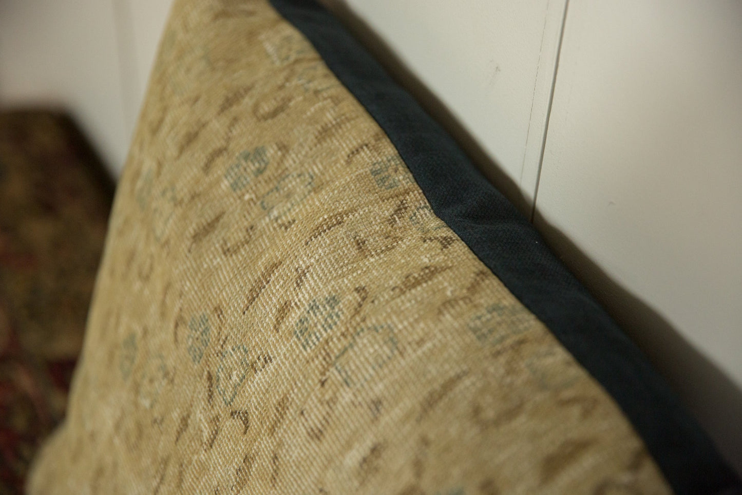 Vintage Turkish Sivas Rug Fragment Pillow