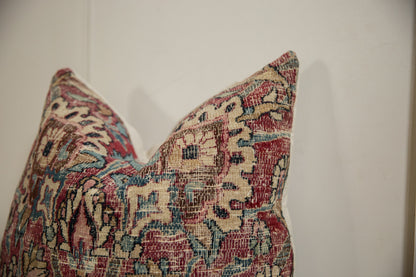 Vintage Meshed Rug Fragment Pillow