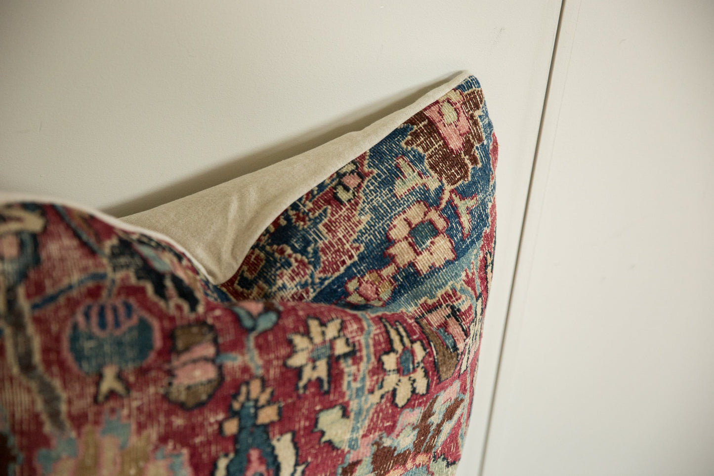 Vintage Meshed Rug Fragment Pillow