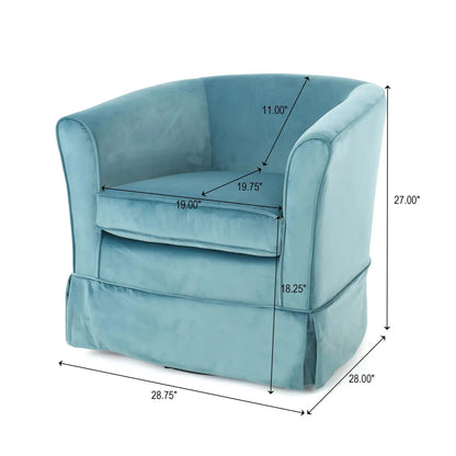 Zeniqua - Upholstered Swivel Chair With Loose Cover
