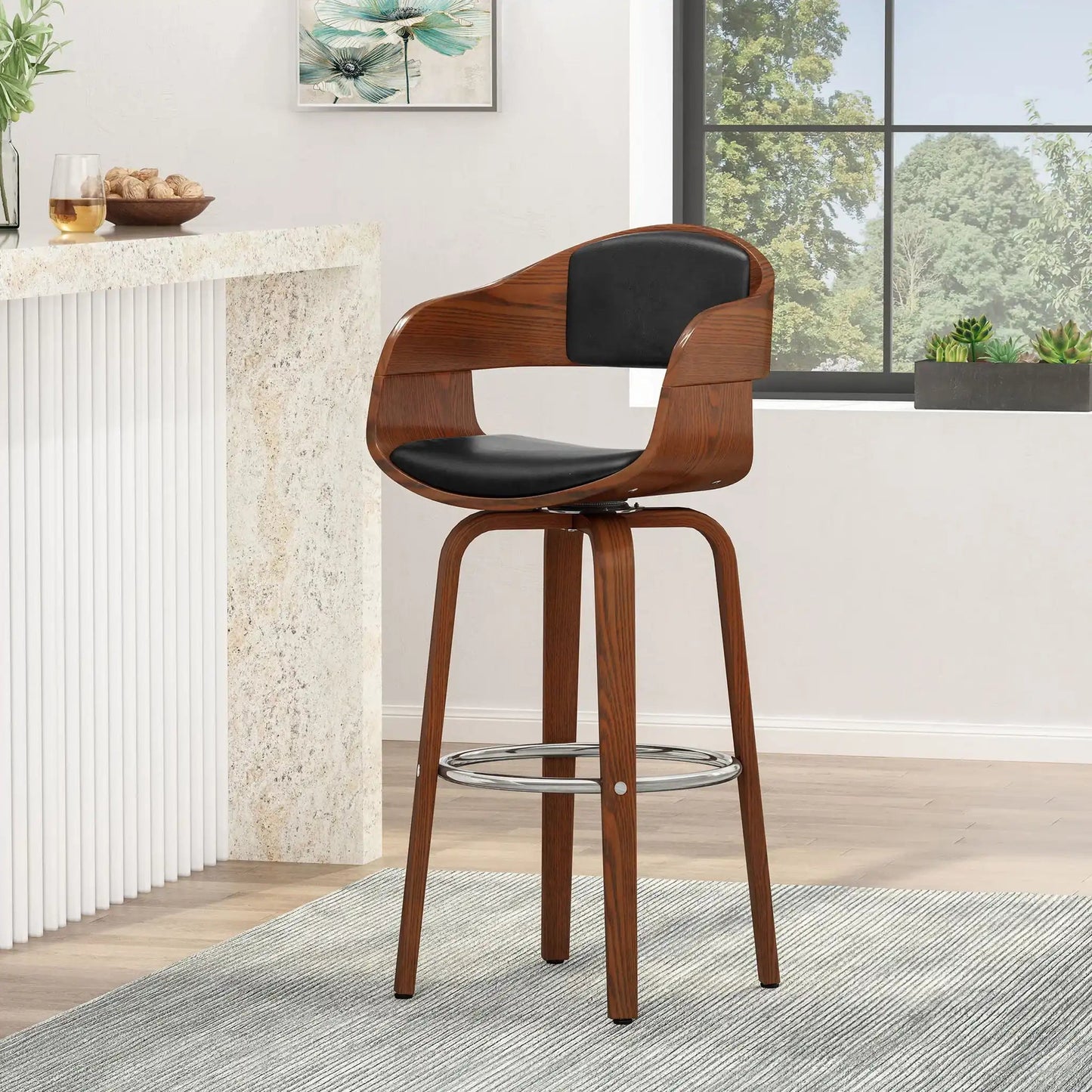 Modern Bar Stool, Swivel Function