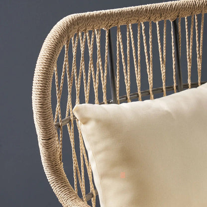 Southport Club Chair With Woven Rope And Cushions