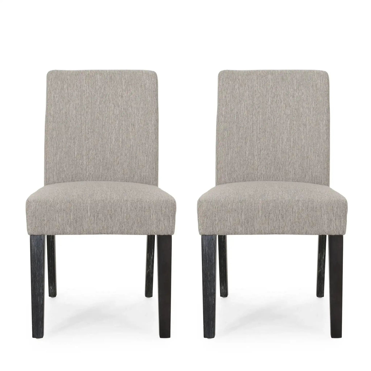 Contemporary Dining Chair With Upholstered Seating And Tapered Legs
