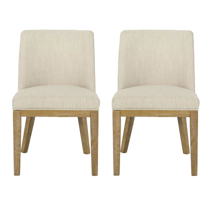 Modern Dining Chair With Durable Fabric Upholstery And Sturdy Wooden Frame (Set of 2)