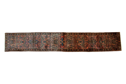 2.5x16.5 Vintage Lilihan Rug Runner