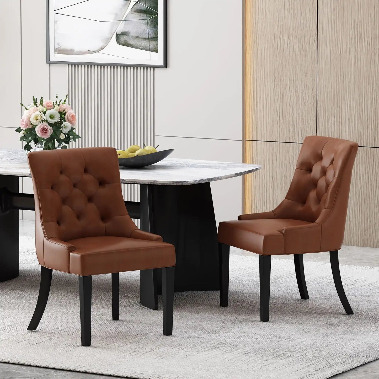 Cheney - Contemporary Dining Chair Tufted Upholstery (Set of 2)