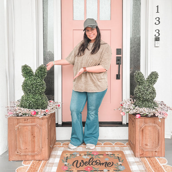 26 Inch Pink Blossom Wreath